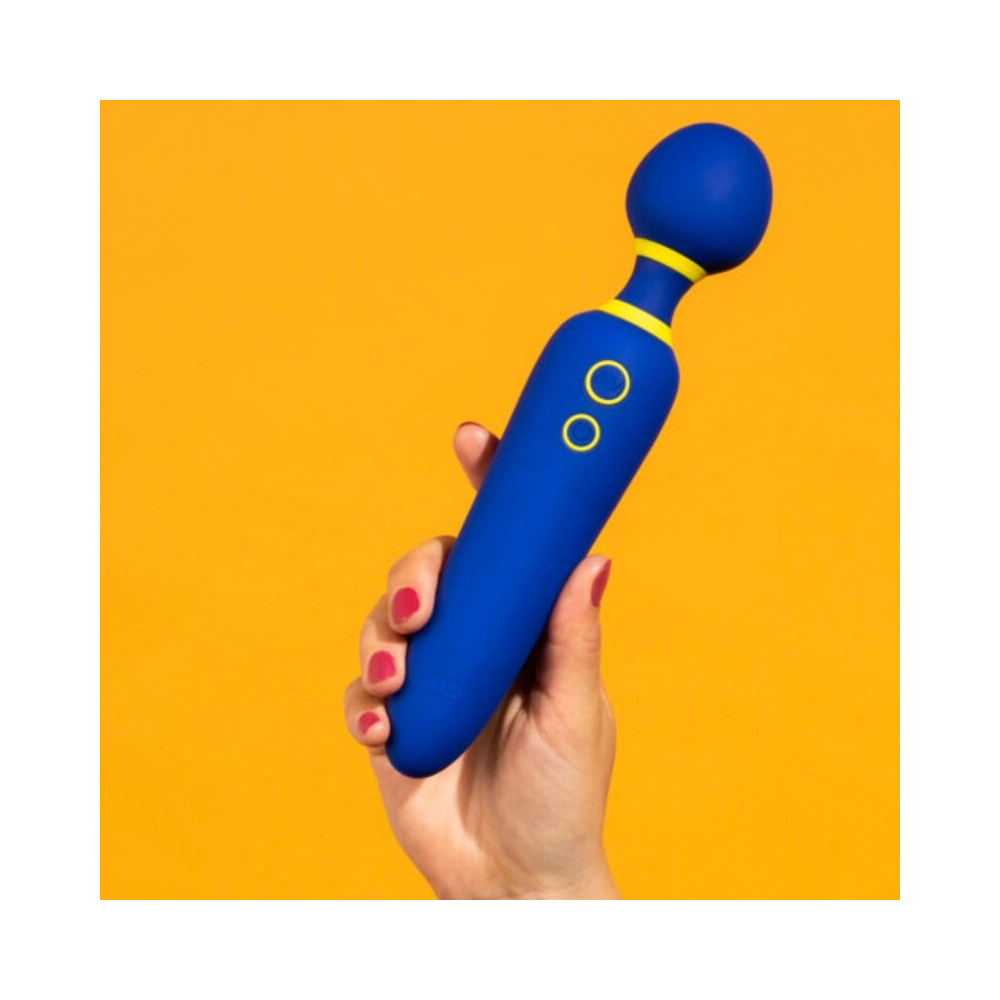 FLIP VIBRADOR WAND SILENCIOSO 10 MODOS AZUL