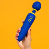 FLIP VIBRADOR WAND SILENCIOSO 10 MODOS AZUL