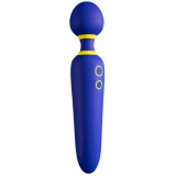 FLIP VIBRADOR WAND SILENCIOSO 10 MODOS AZUL