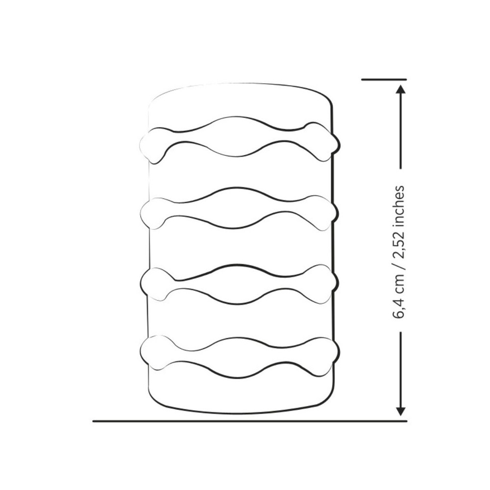MOSH MASTURBADOR MASCULINO TRANSPARENTE CON FUNDA REVERSBLE DE 6 CM