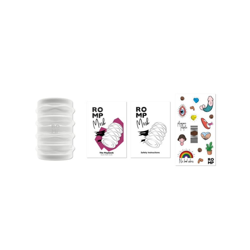 MOSH MASTURBADOR MASCULINO TRANSPARENTE CON FUNDA REVERSBLE DE 6 CM