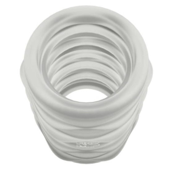 MOSH MASTURBADOR MASCULINO TRANSPARENTE CON FUNDA REVERSBLE DE 6 CM