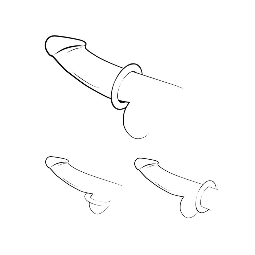 REMIX TRIO SET DE 3 ANILLOS PARA PENE SILICONA MORADO