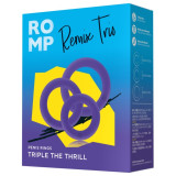 REMIX TRIO SET DE 3 ANILLOS PARA PENE SILICONA MORADO