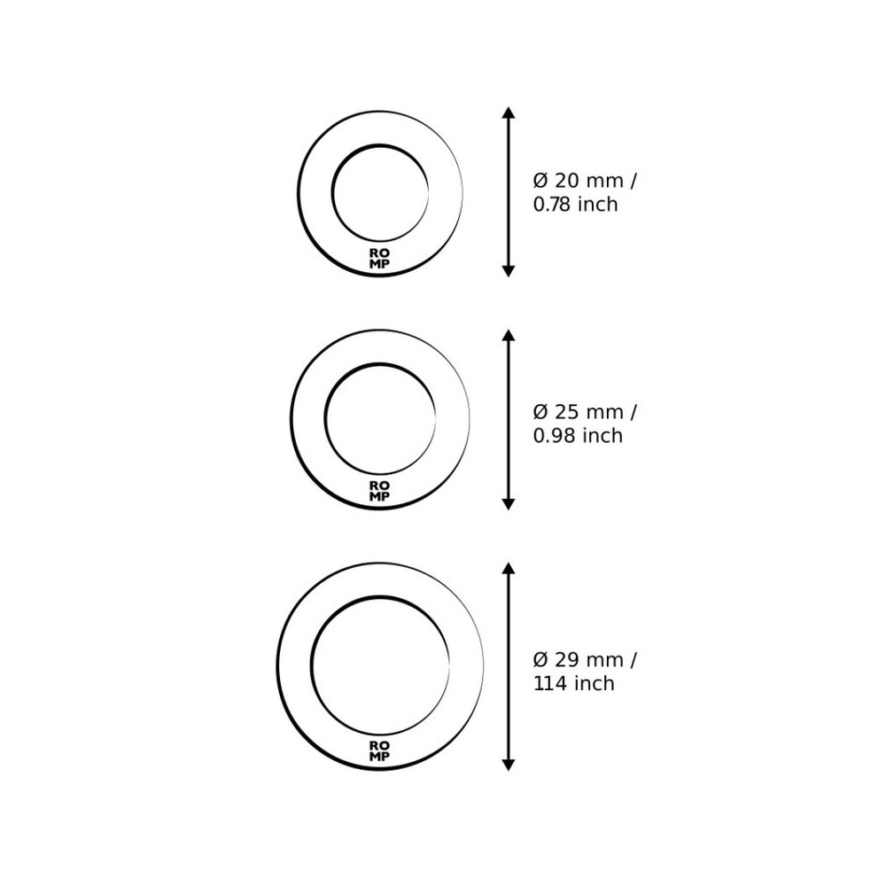 REMIX TRIO SET DE 3 ANILLOS PARA PENE SILICONA MORADO