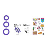 REMIX TRIO SET DE 3 ANILLOS PARA PENE SILICONA MORADO