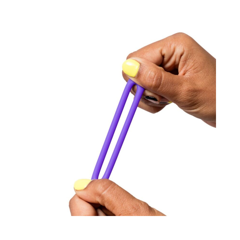REMIX TRIO SET DE 3 ANILLOS PARA PENE SILICONA MORADO