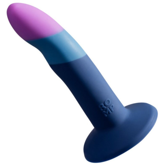 PICCOLO ARNÉS + DILDO SILICONA CON VENTOSA TRICOLOR 14 CM
