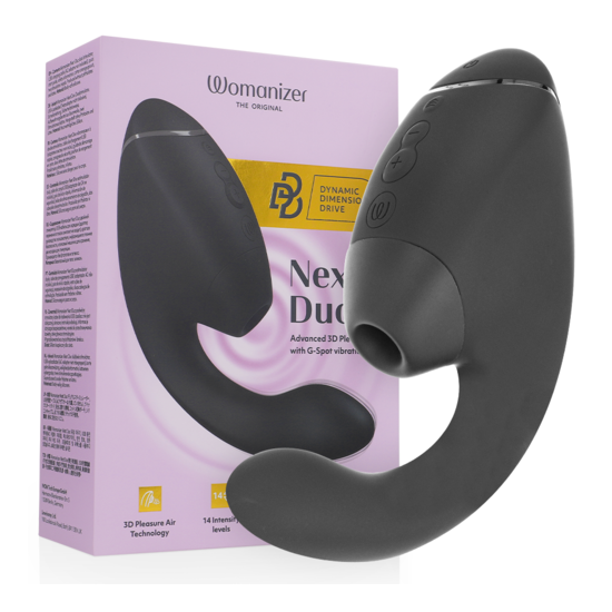 DUO NEXT ESTIMULADOR VIBRADOR DUAL CLÍTORIS & PUNTO·G NEGRO