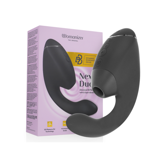 DUO NEXT ESTIMULADOR VIBRADOR DUAL CLÍTORIS & PUNTO·G NEGRO