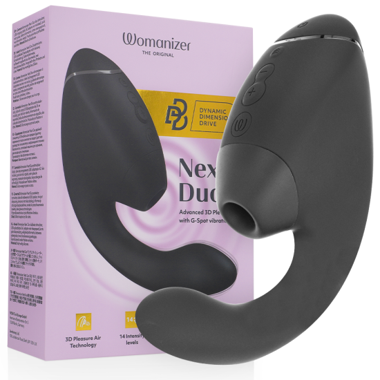 DUO NEXT ESTIMULADOR VIBRADOR DUAL CLÍTORIS & PUNTO·G NEGRO
