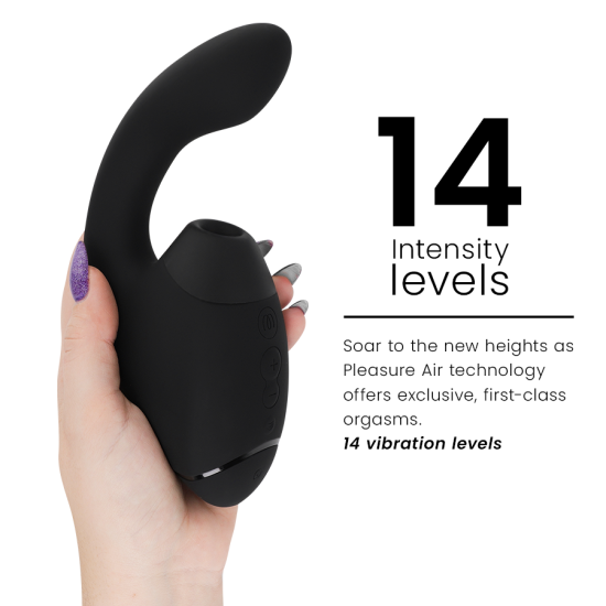 DUO NEXT ESTIMULADOR VIBRADOR DUAL CLÍTORIS & PUNTO·G NEGRO
