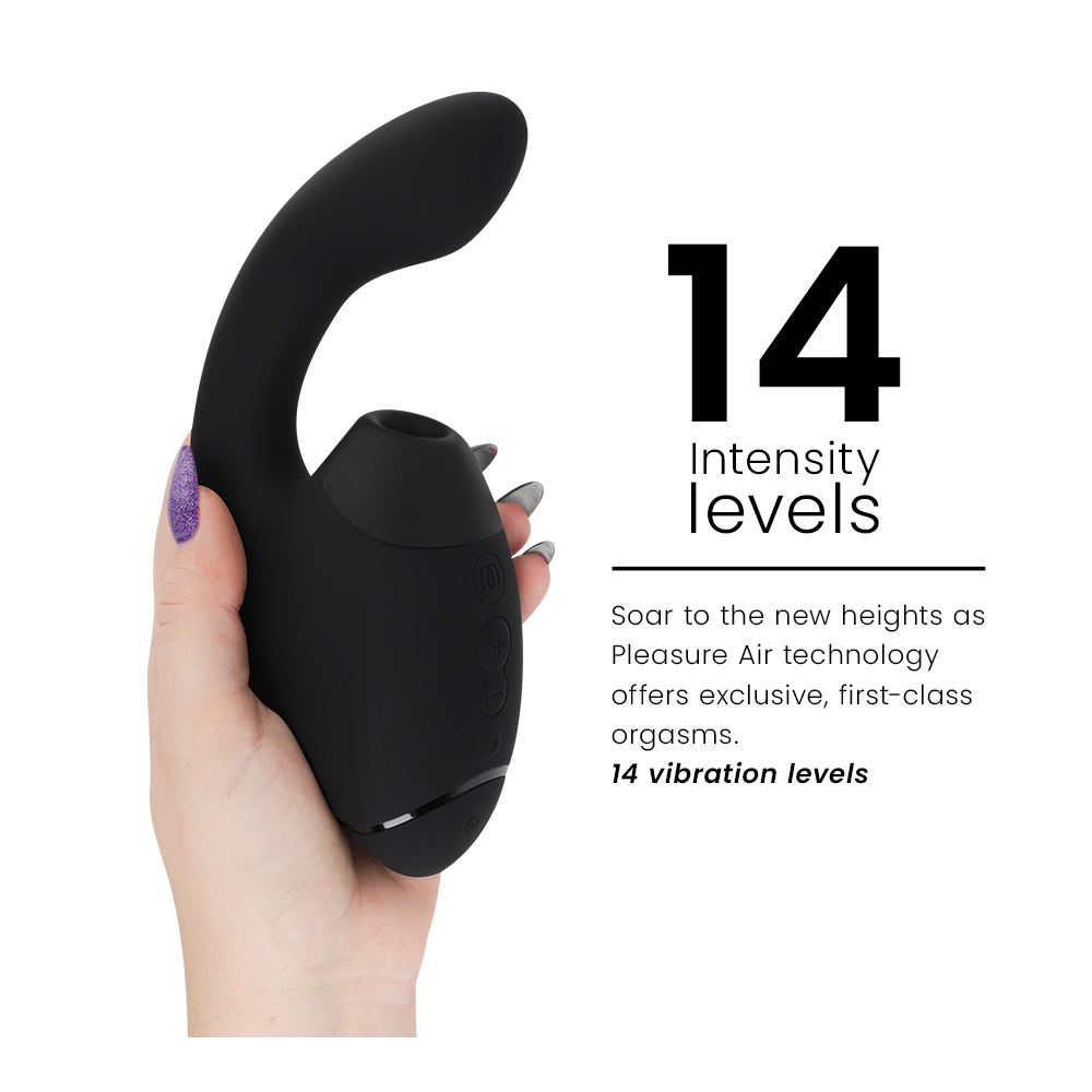DUO NEXT ESTIMULADOR VIBRADOR DUAL CLÍTORIS & PUNTO·G NEGRO