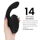 DUO NEXT ESTIMULADOR VIBRADOR DUAL CLÍTORIS & PUNTO·G NEGRO