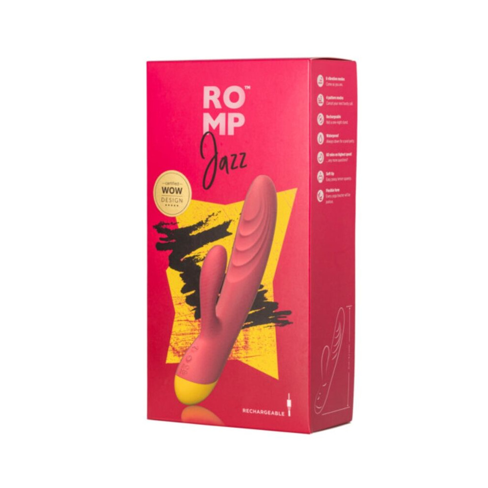 JAZZ VIBRADOR RABBIT RECARGABLE ROJO
