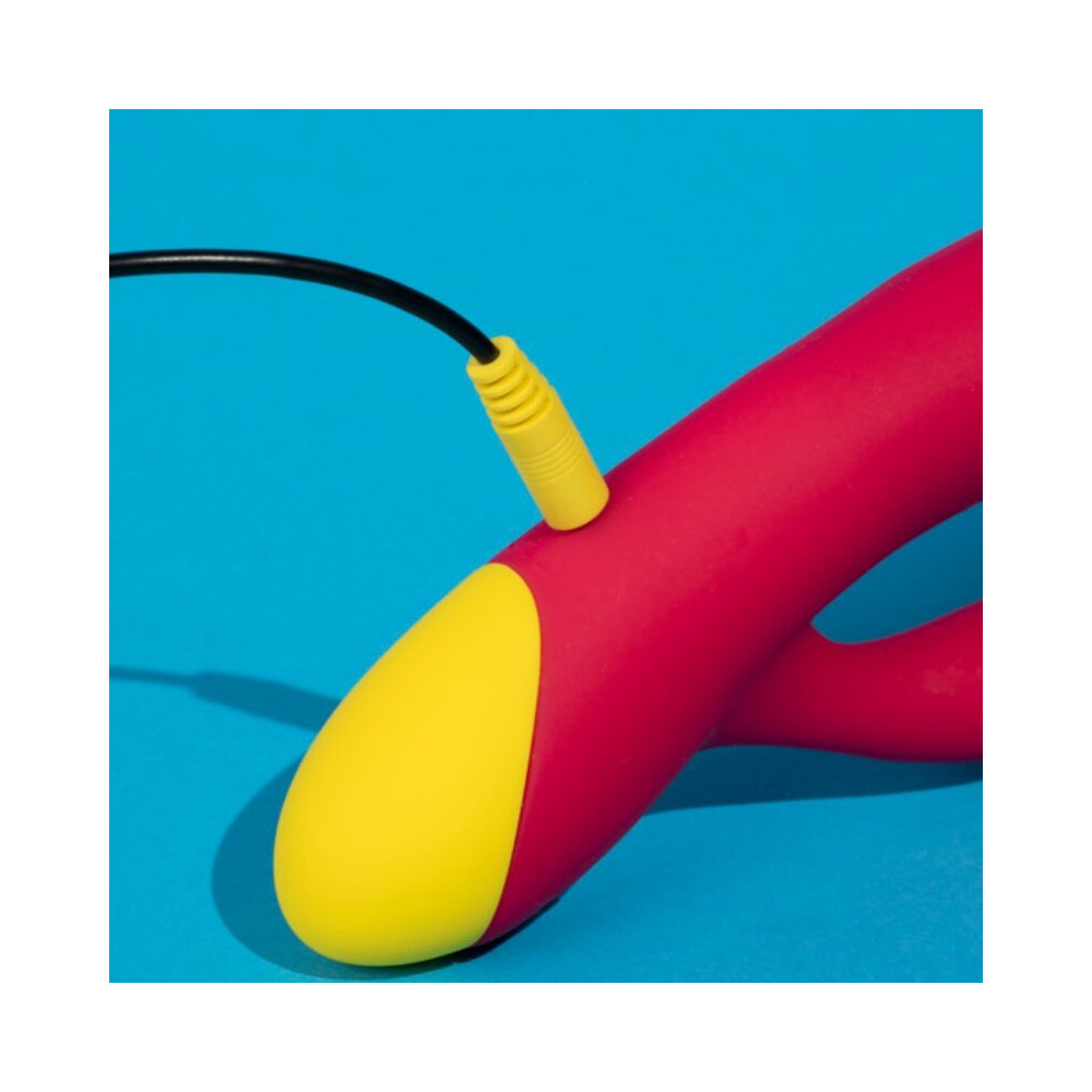 JAZZ VIBRADOR RABBIT RECARGABLE ROJO