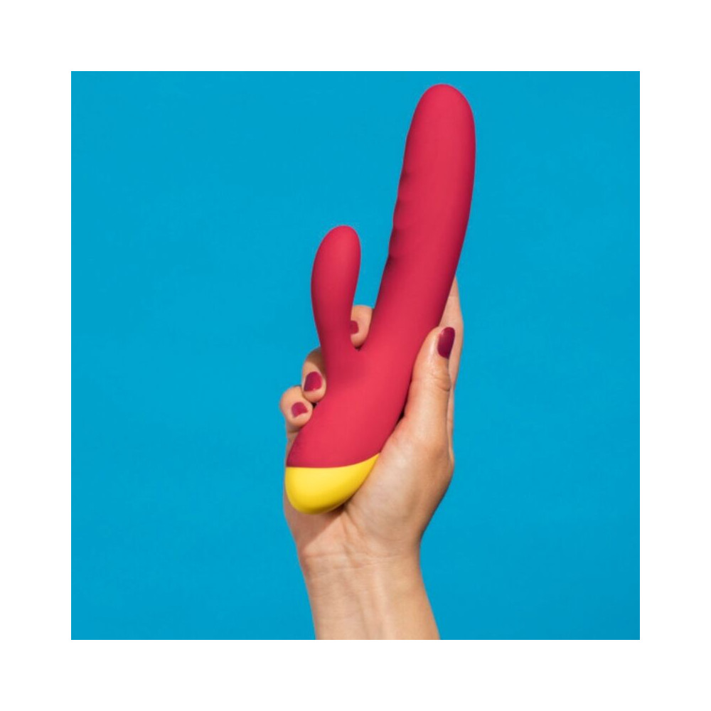 JAZZ VIBRADOR RABBIT RECARGABLE ROJO