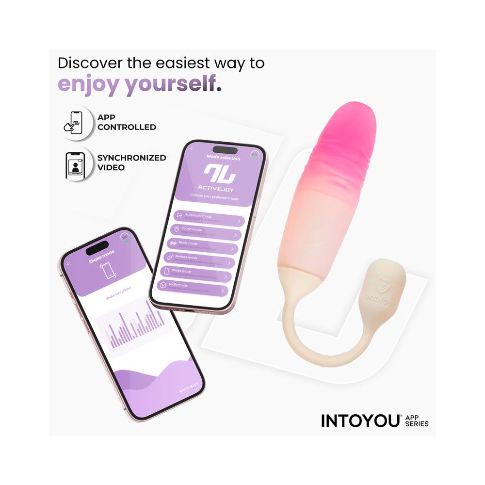 NexEgg Motion Huevo Vibrador con Thrusting App Beige/Rosa