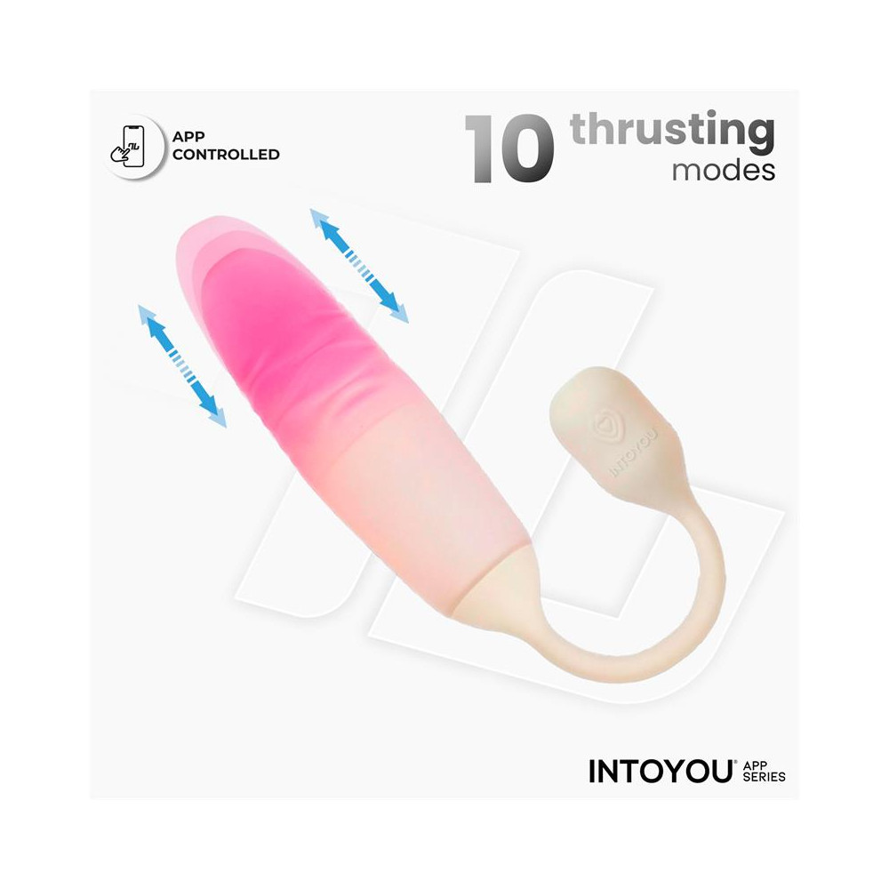 NexEgg Motion Huevo Vibrador con Thrusting App Beige/Rosa