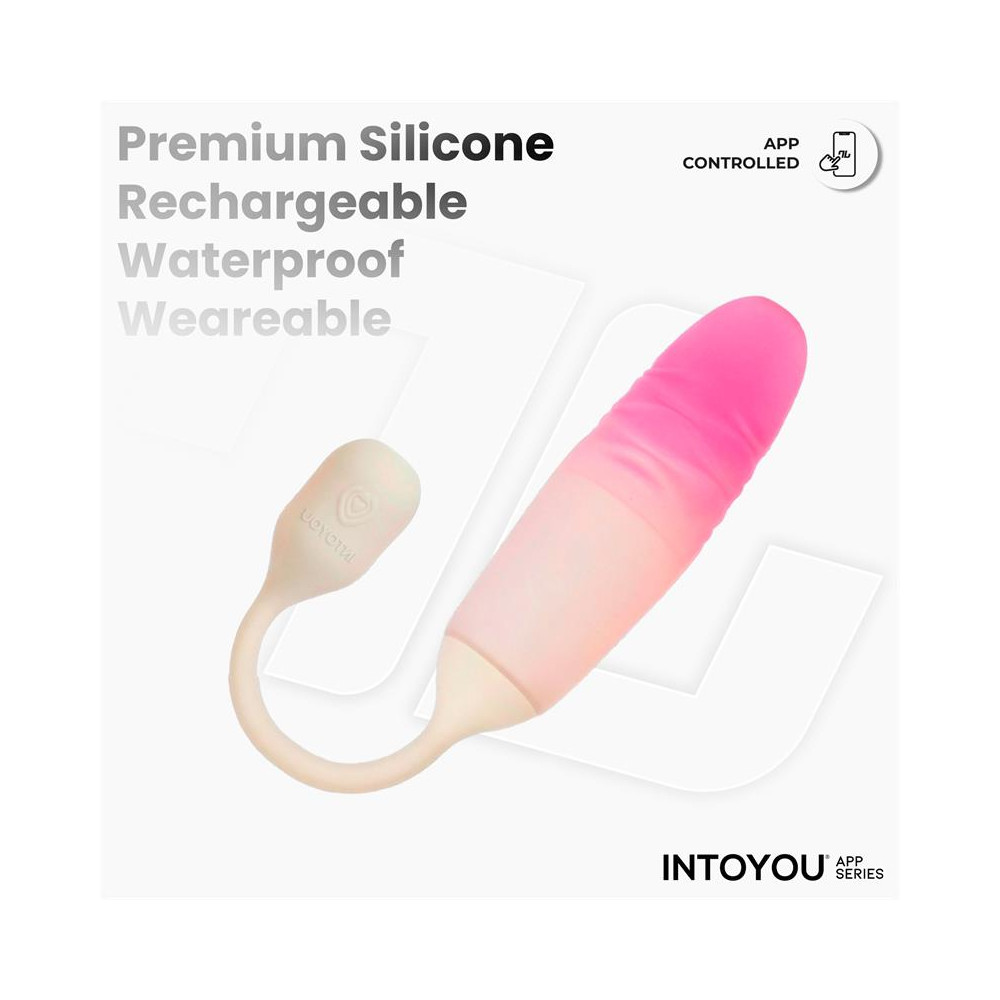 NexEgg Motion Huevo Vibrador con Thrusting App Beige/Rosa