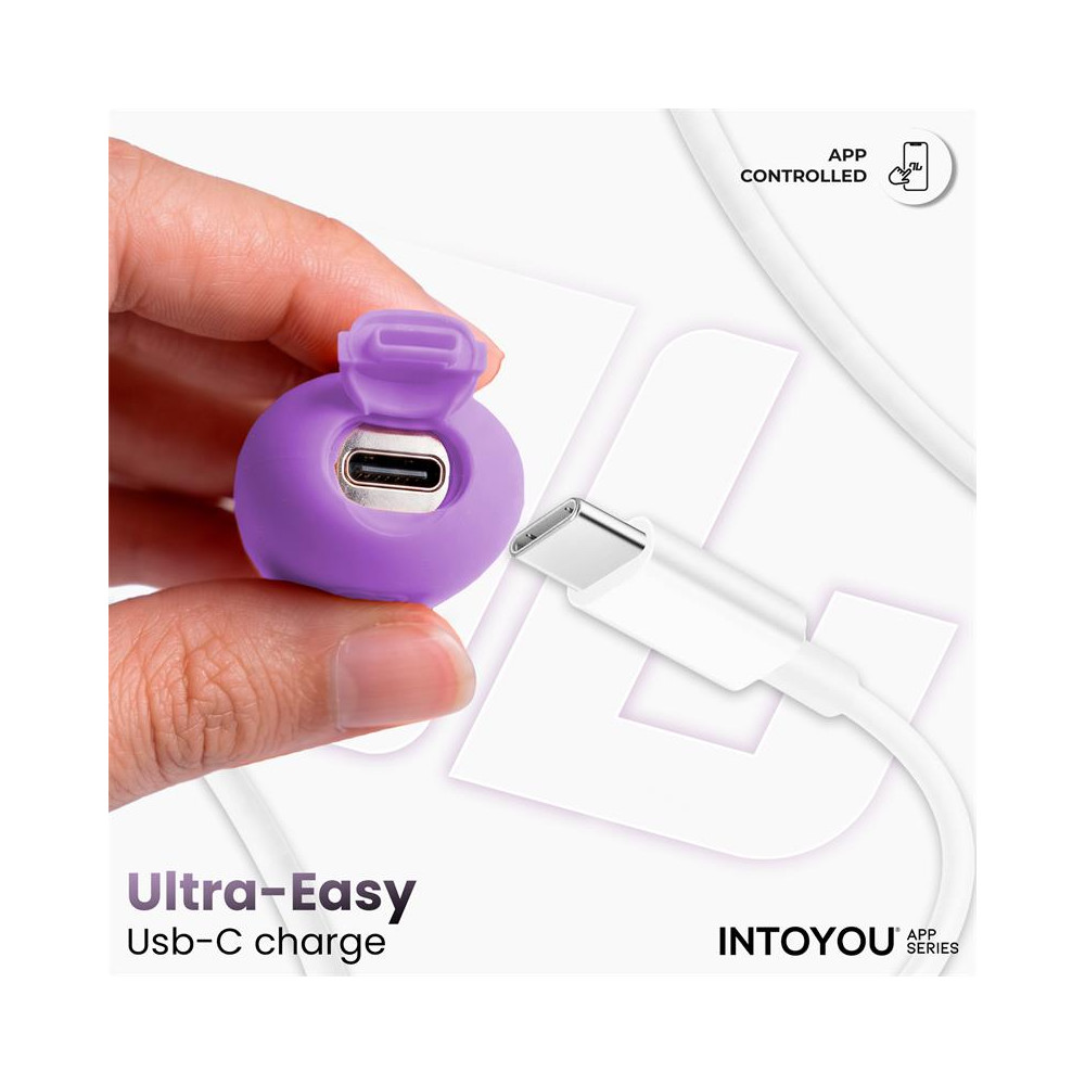NexEgg Huevo Vibrador Silicona Doble capa con App Lila/Pistacho