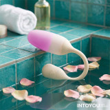NexEgg Huevo Vibrador Silicona Doble capa App Beige/Rosa