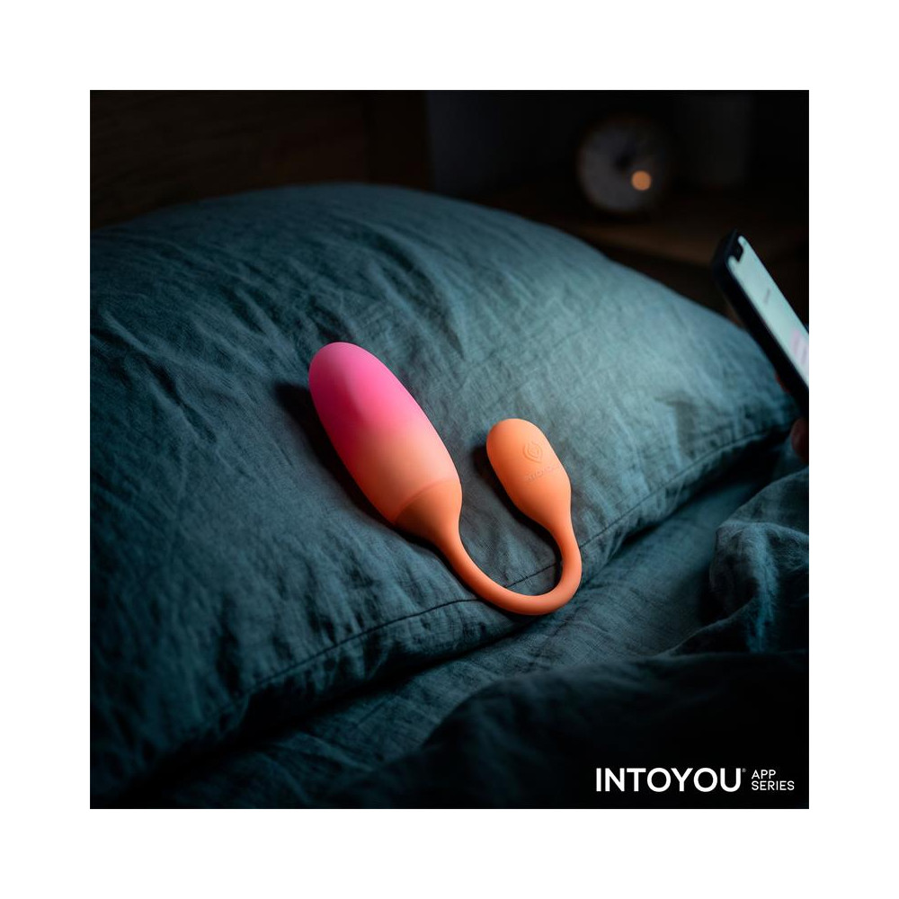 NexEgg Huevo Vibrador Silicona Doble Capa App Naranja/Rosa