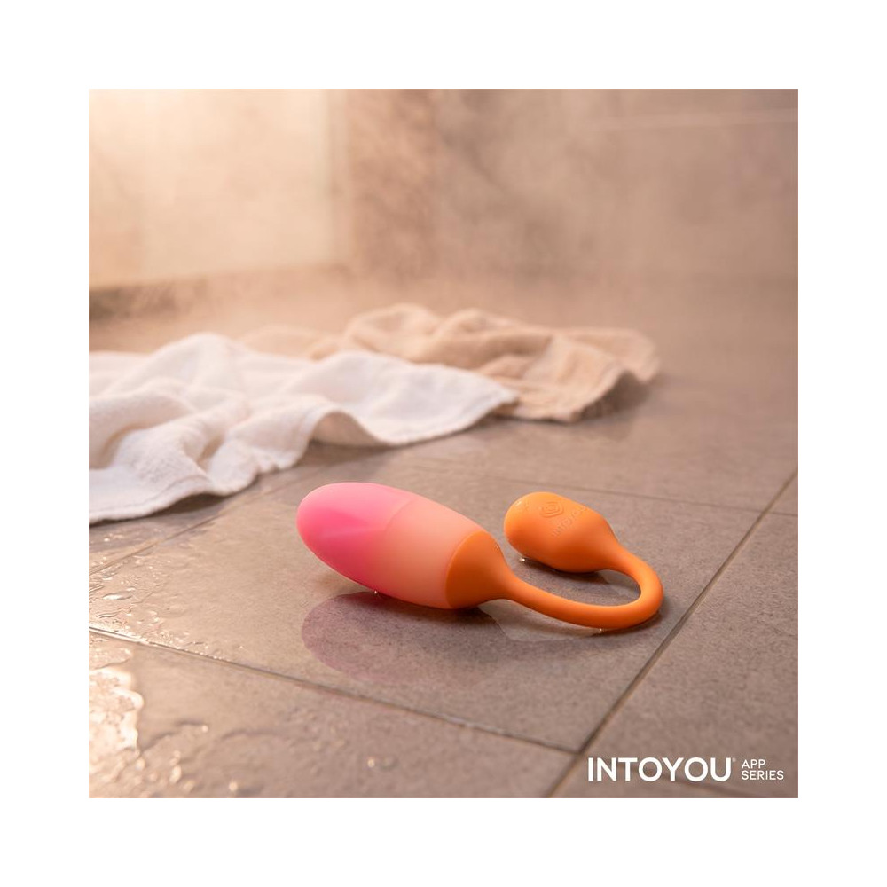 NexEgg Huevo Vibrador Silicona Doble Capa App Naranja/Rosa