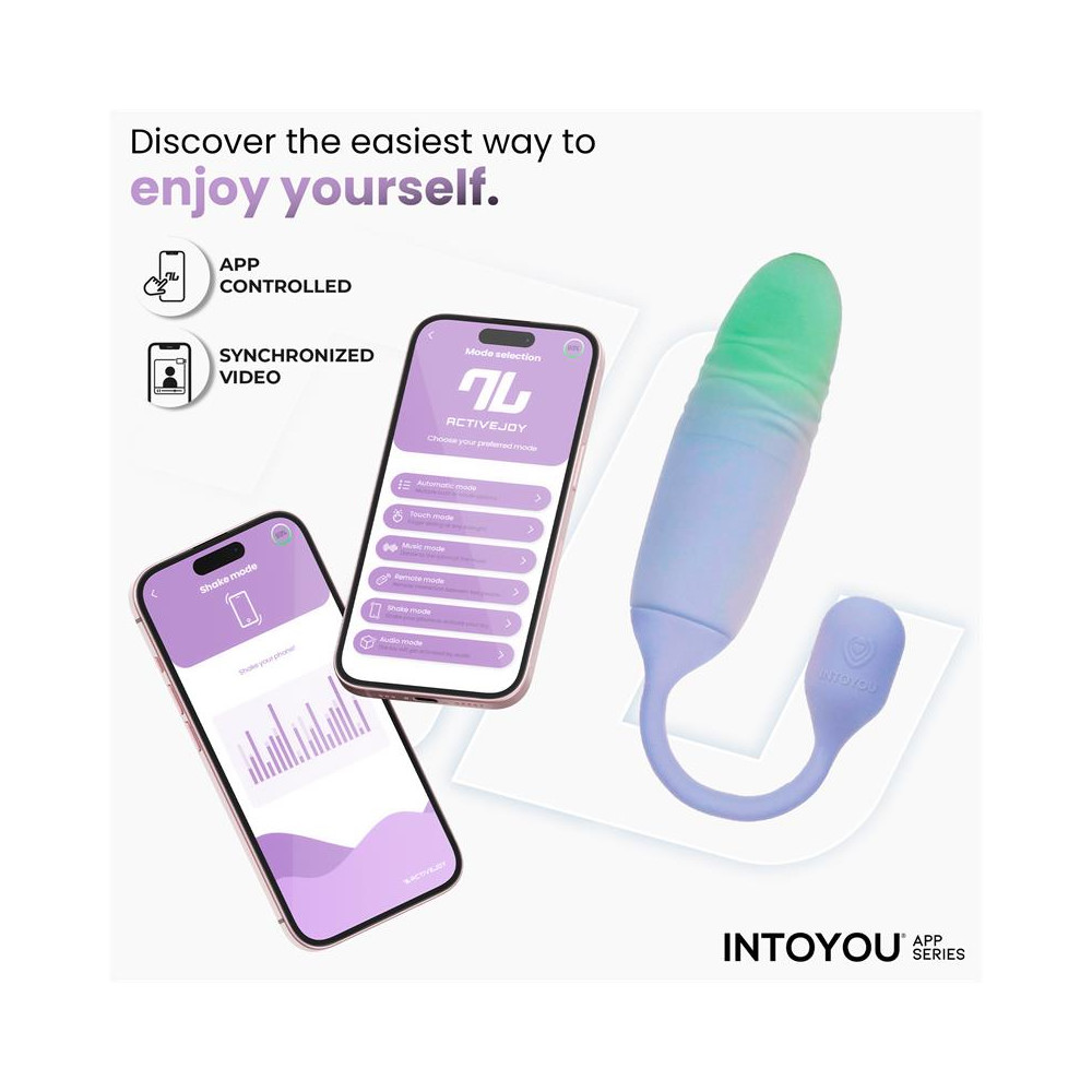 NexEgg Motion Huevo Vibrador con Thrusting App Lila/Pistacho