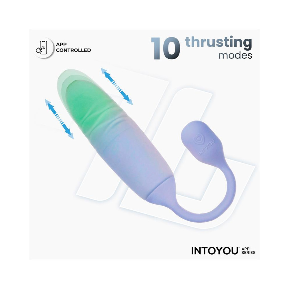 NexEgg Motion Huevo Vibrador con Thrusting App Lila/Pistacho