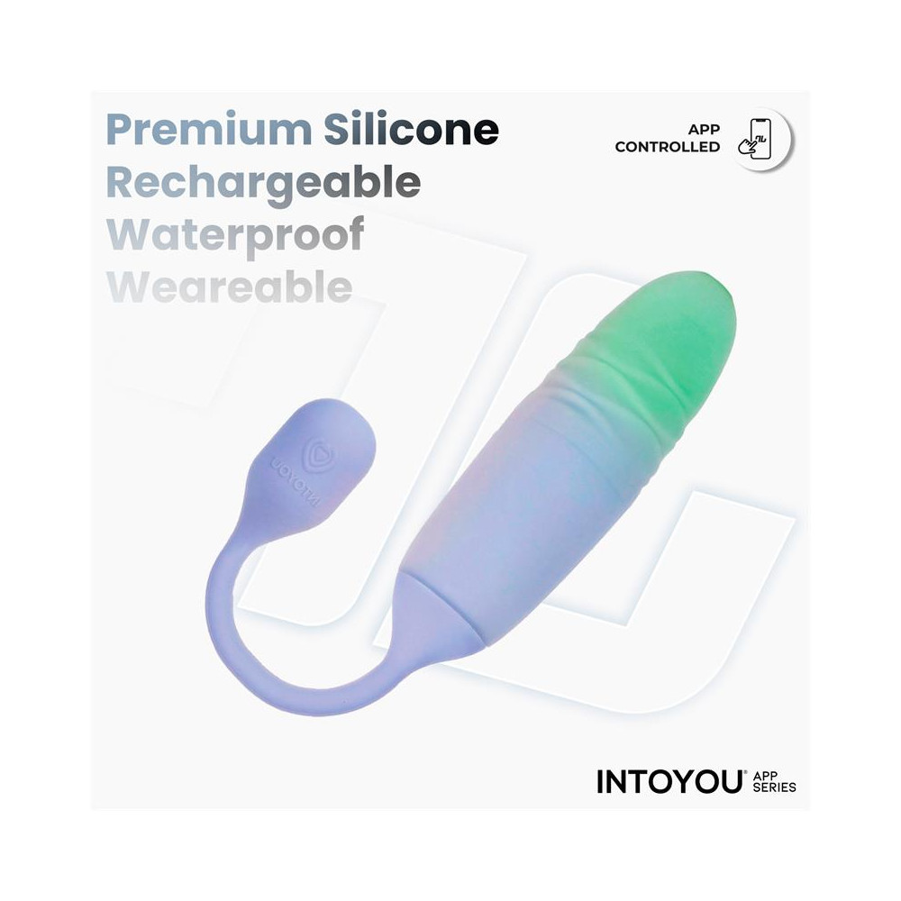 NexEgg Motion Huevo Vibrador con Thrusting App Lila/Pistacho