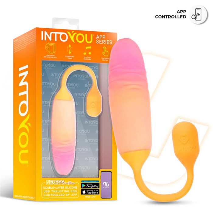 NexEgg Motion Huevo Vibrador con Thrusting App Naranja/Rosa