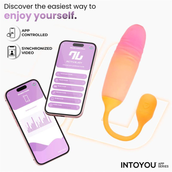 NexEgg Motion Huevo Vibrador con Thrusting App Naranja/Rosa