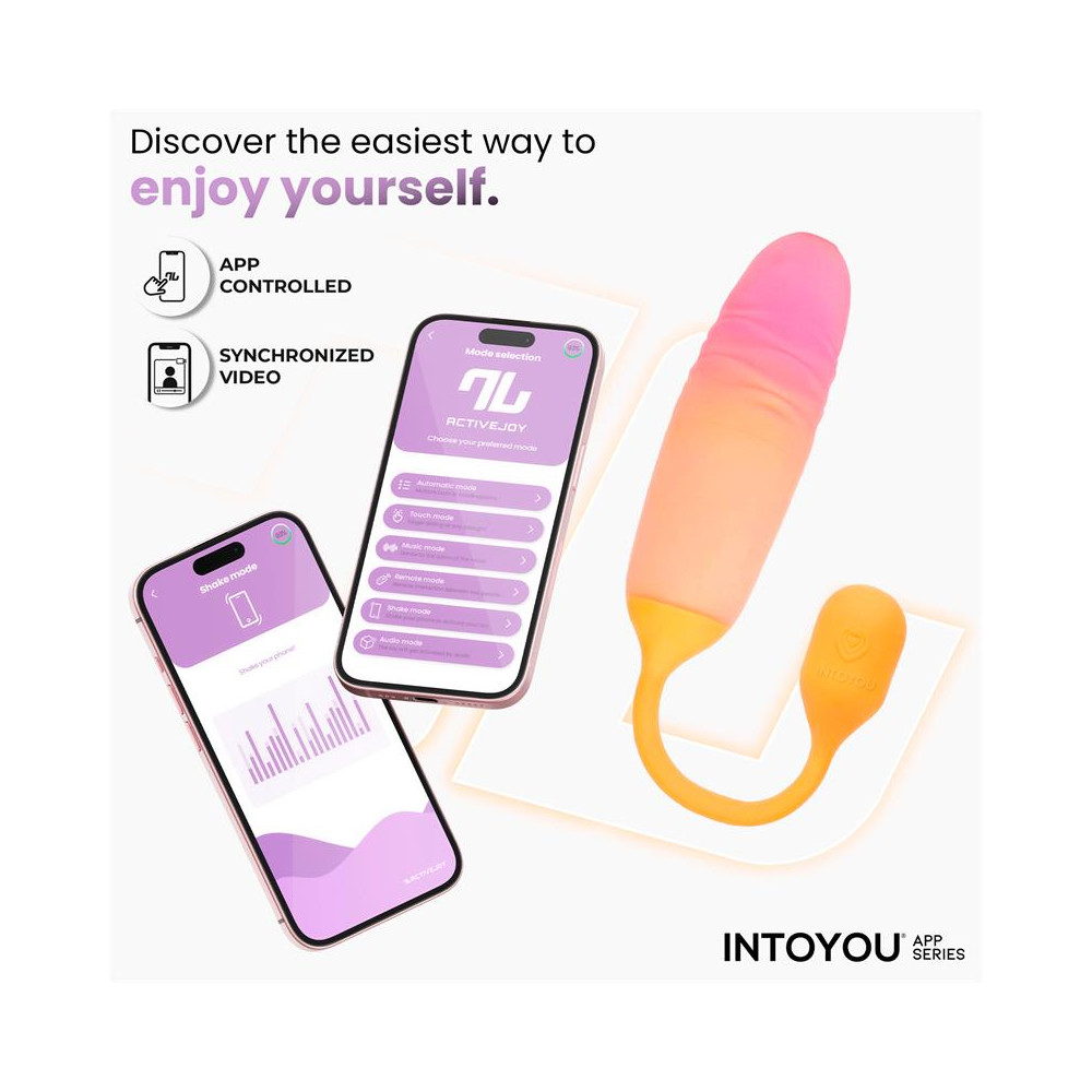 NexEgg Motion Huevo Vibrador con Thrusting App Naranja/Rosa