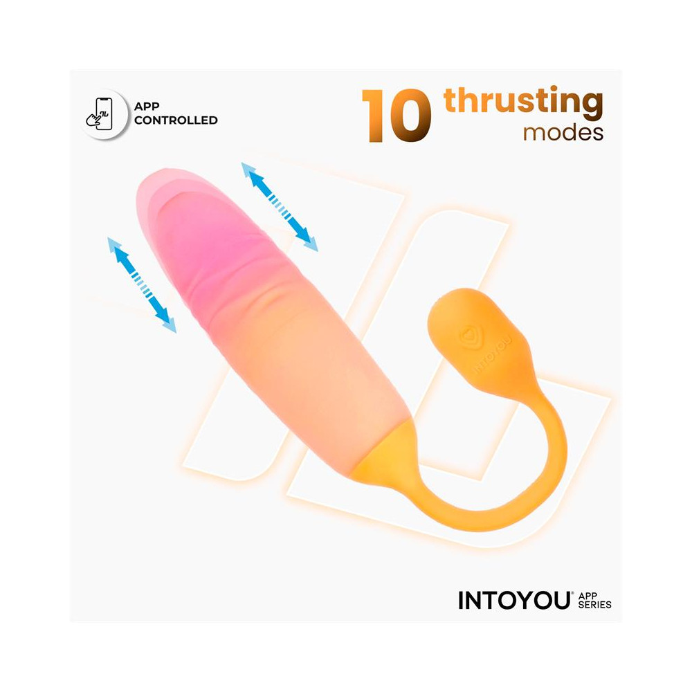 NexEgg Motion Huevo Vibrador con Thrusting App Naranja/Rosa