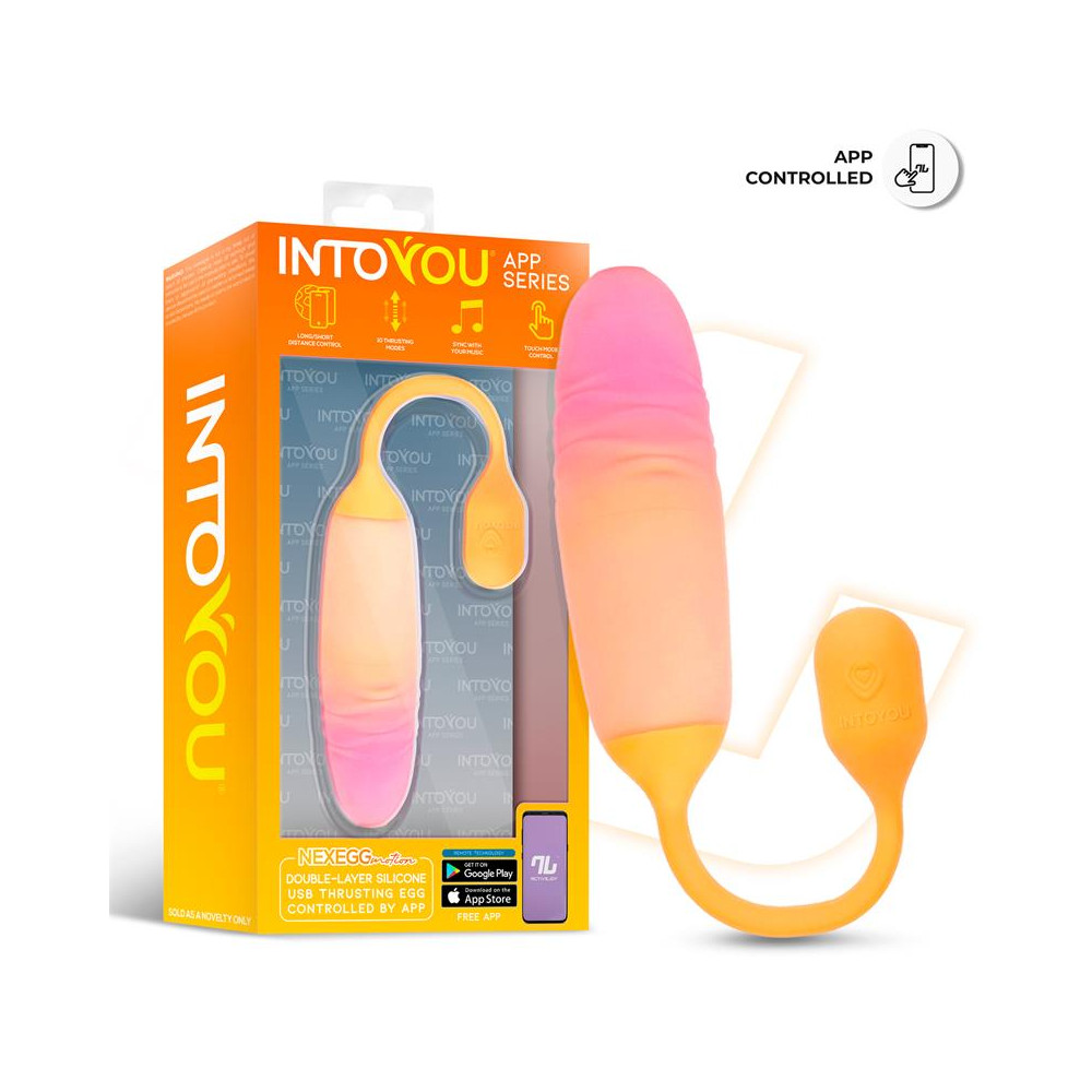 NexEgg Motion Huevo Vibrador con Thrusting App Naranja/Rosa