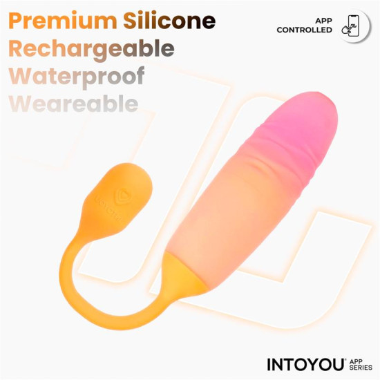 NexEgg Motion Huevo Vibrador con Thrusting App Naranja/Rosa