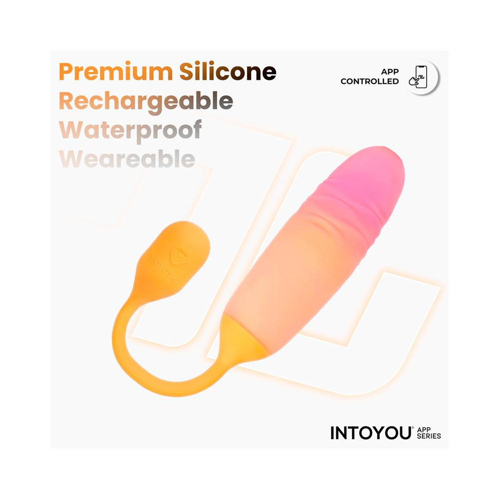 NexEgg Motion Huevo Vibrador con Thrusting App Naranja/Rosa