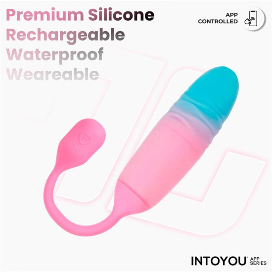 NexEgg Motion Huevo Vibrador con Thrusting App Rosa/Turquesa