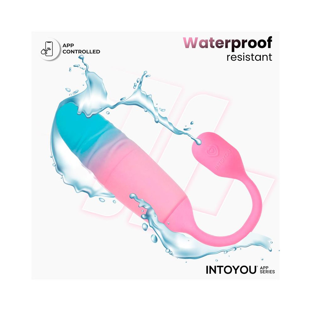 NexEgg Motion Huevo Vibrador con Thrusting App Rosa/Turquesa