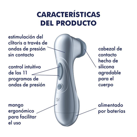 SATISFYER Pro 2 Gen 2 Succionador de Clítoris Battery Series Ice Blue