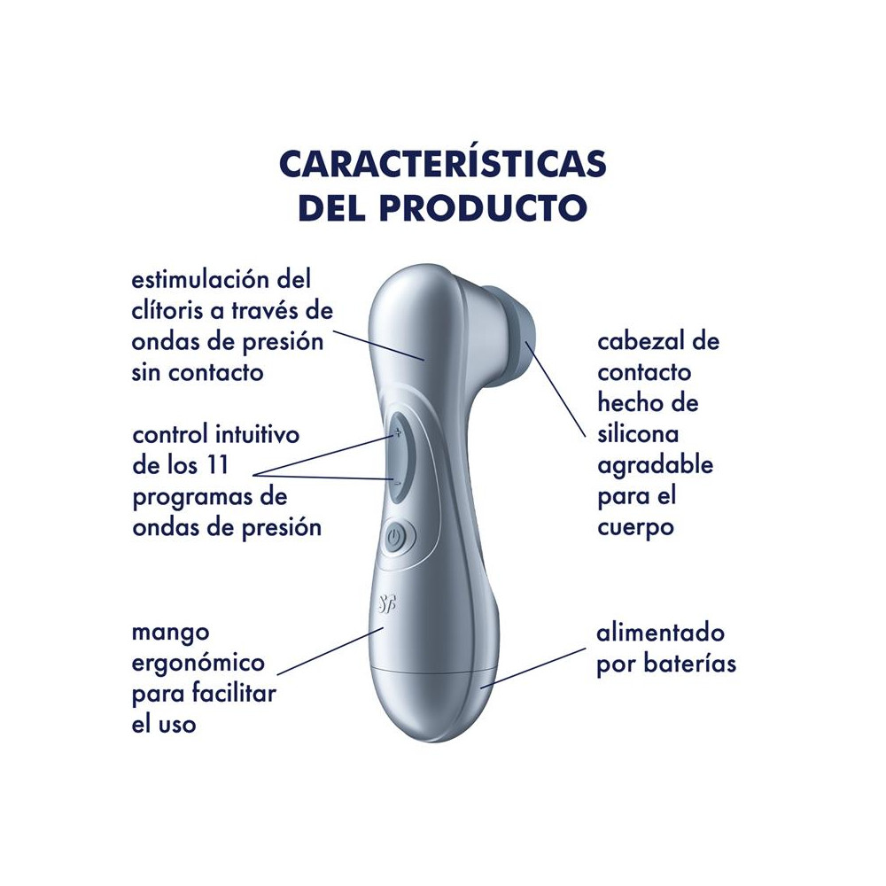 SATISFYER Pro 2 Gen 2 Succionador de Clítoris Battery Series Ice Blue