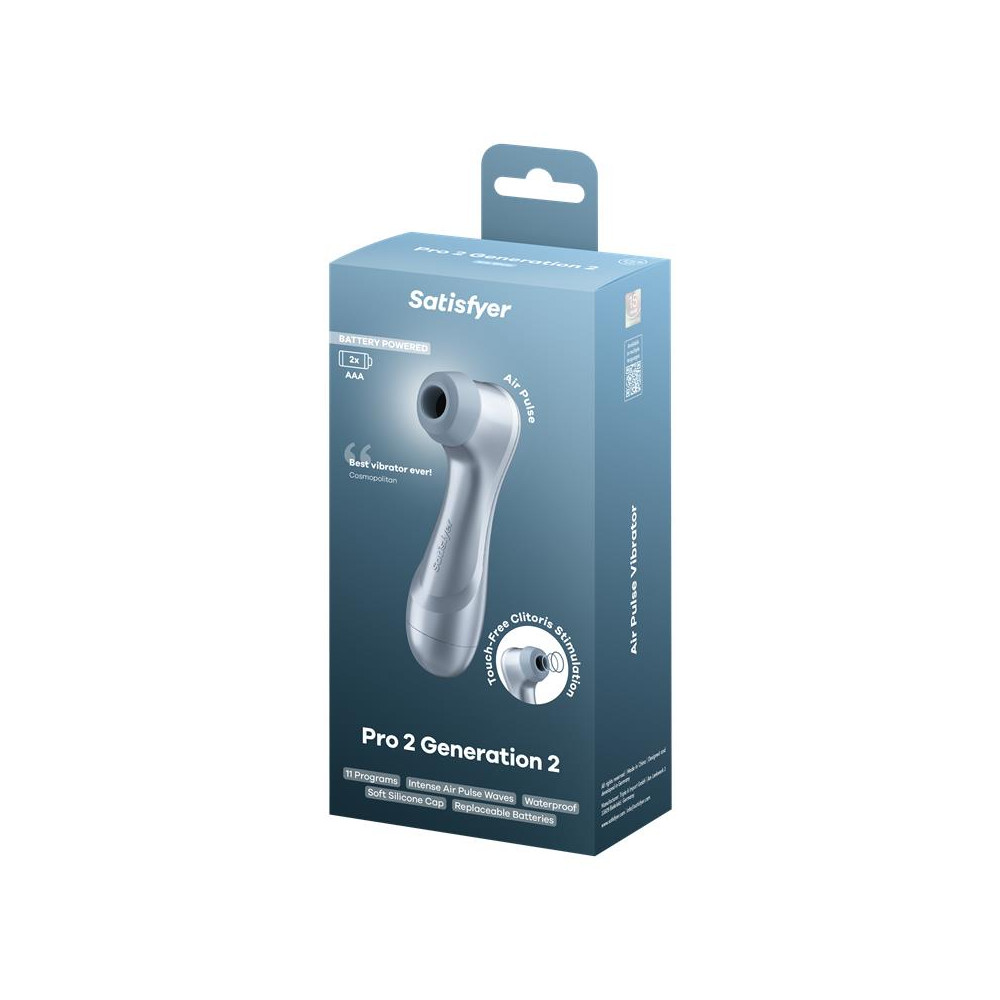 SATISFYER Pro 2 Gen 2 Succionador de Clítoris Battery Series Ice Blue