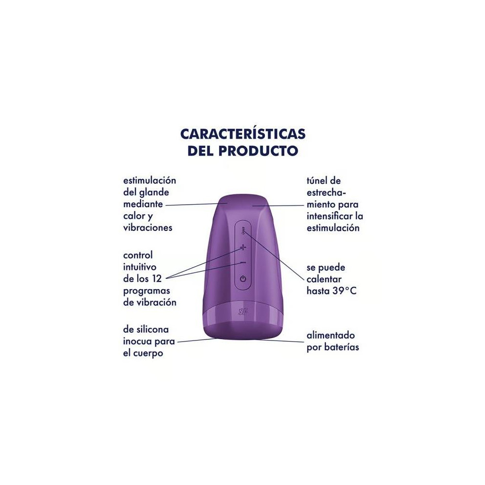 SATISFYER Men Heat Vibration Battery Series Dark Berry