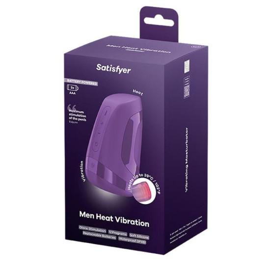 SATISFYER Men Heat Vibration Battery Series Dark Berry