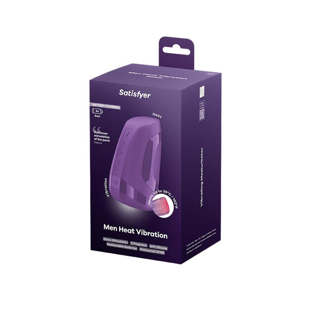 SATISFYER Men Heat Vibration Battery Series Dark Berry