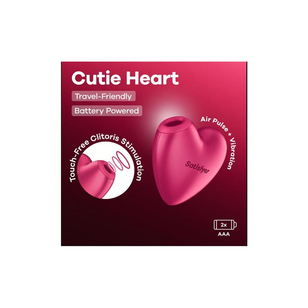 SATISFYER Cutie Heart Succionador de Clítoris Battery Series
