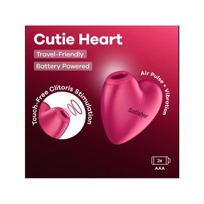 SATISFYER Cutie Heart Succionador de Clítoris Battery Series