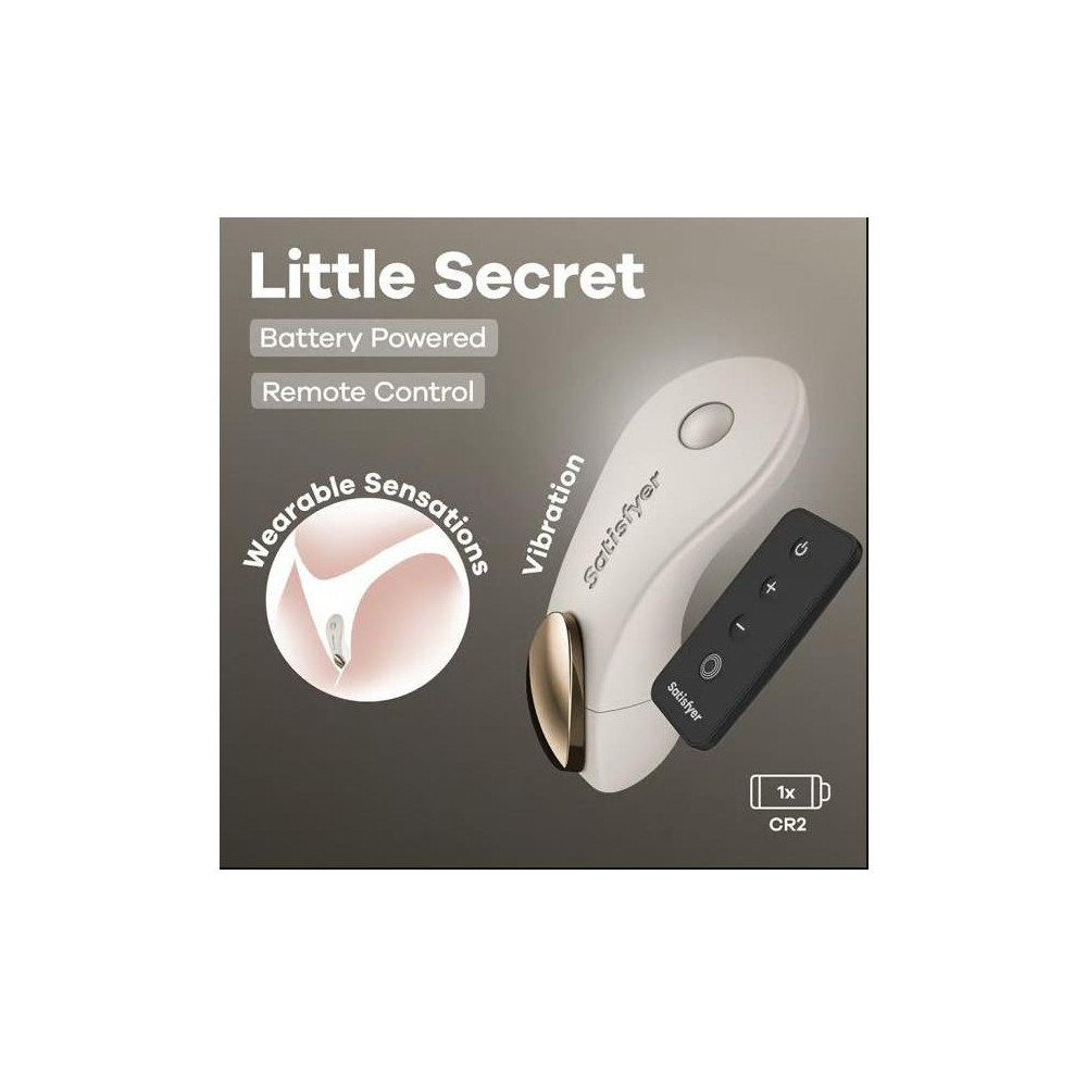 SATISFYER Little Secret Estimulador de Braguita Battery Series Warm Grey