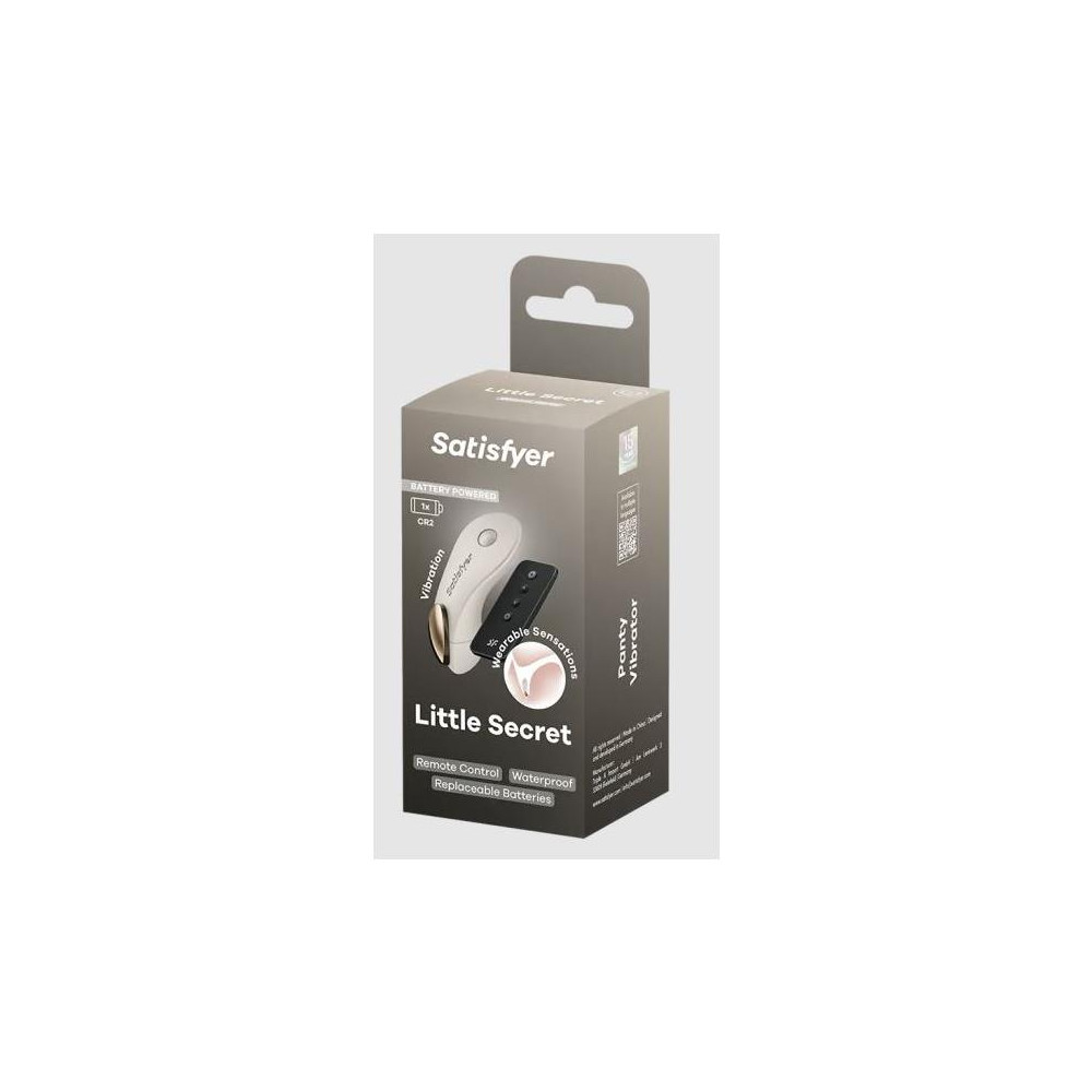 SATISFYER Little Secret Estimulador de Braguita Battery Series Warm Grey